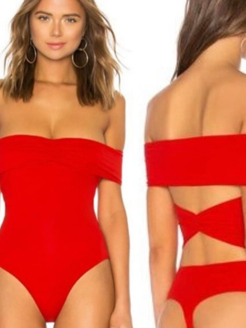 Friends and Lovers red Neil bodysuit size S